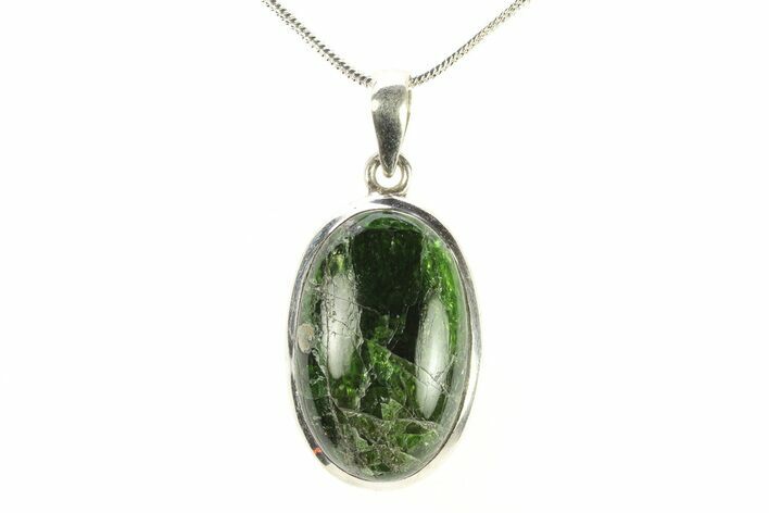Chrome Diopside Pendant (Necklace) - Sterling Silver #278806